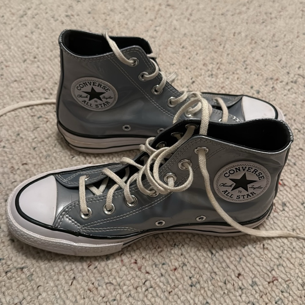 Converse Women's High-Top Sneakers - Gray and White